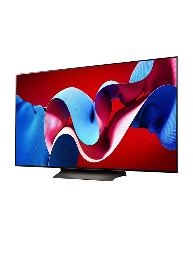 55 Inch 4K OLED Smart TV | WebOS 24 | Dolby ATMOS | HDR 10 | Dolby Vision | α9 AI Sound Pro (Virtual 9.1.2 Up-mix) | 120HZ | Built in receiver | Magic Remote | Evo C4 | (2024) - OLED55C46LA.AMVG Black