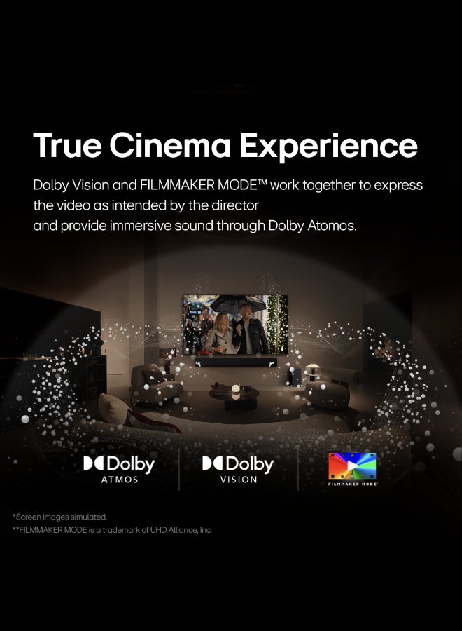LG - 65 Inch LG OLED  B4 4K Smart TV AI Magic remote Dolby Vision webOS24 (2024) 120HZ, Built in receiver, OLED65B46LA.AMVE Black OLED65B46LA.AMVE Black - Image 1