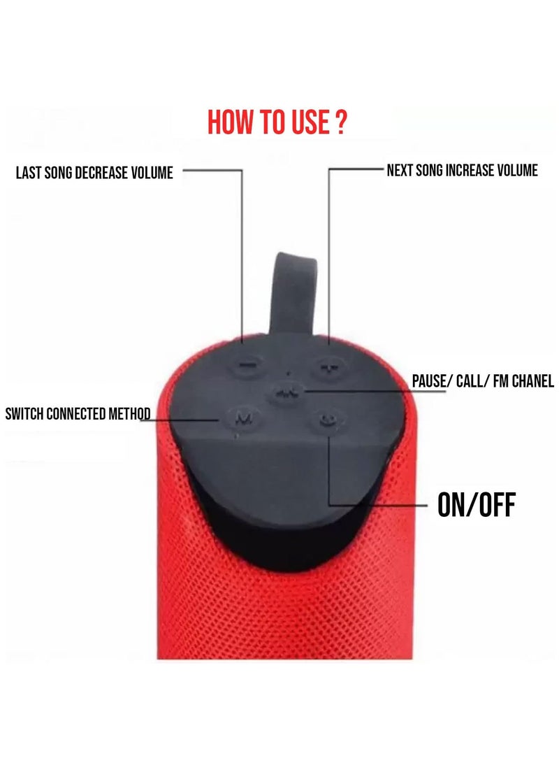 Wireless  Portable Bluetooth Speaker Red - pnsku/N70080421V/45/_/1716793350/d481c7ff-d50c-4d4a-bb4f-6145088bd262