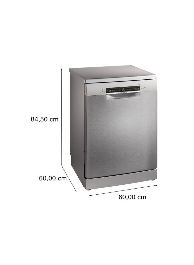 Series 4, Free-Standing Dishwasher, 60 cm, 6 Programs 13 Place Settings - 13 L SMS4EMI60V Silver Inox - pnsku/N70080445V/45/_/1716795126/2aec1496-7c1d-4c47-bf14-5c5895bc9972