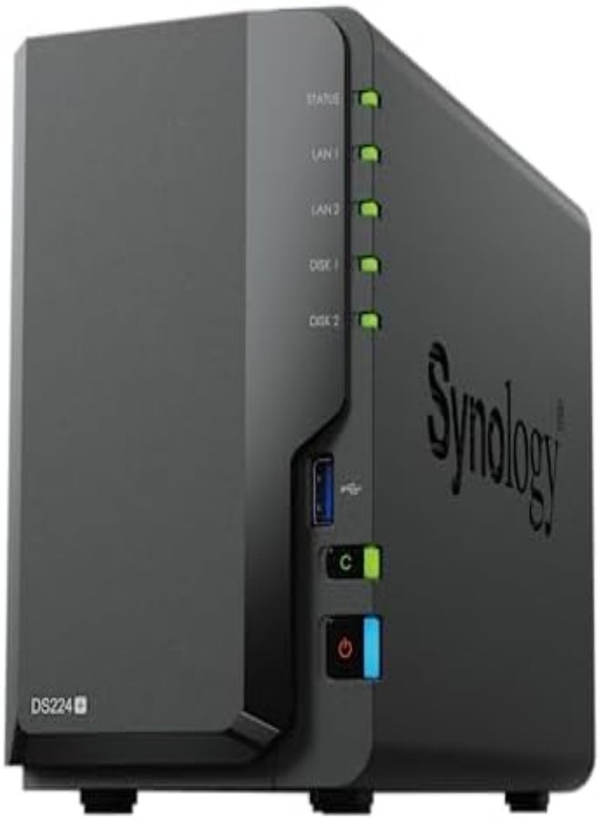 Synology - DiskStation DS224+ 2 Bay Desktop NAS Black - Image 1