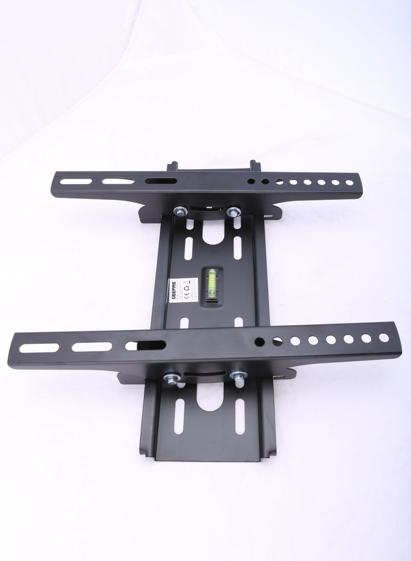 GEEPAS TV Wall Mount for LCD/PLASMA/LED Television, Premium Quality, Heavy Duty for 15 Inches To 47 Inches TV Screen Size and 35 KG Maximum Load | Integrated Bubble Level and Safety Screw Black  - Image 1