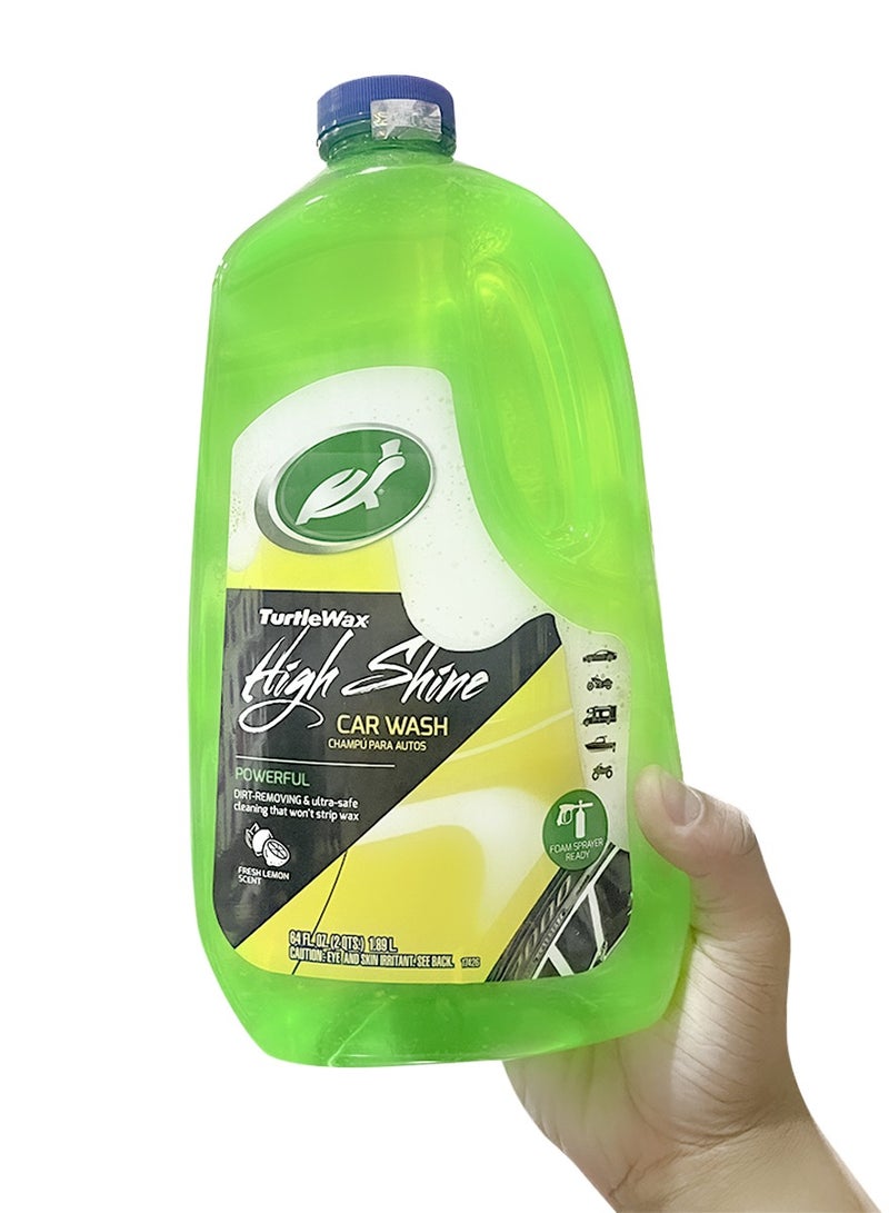 Turtle wax Radiant Finish Car Shampoo 1.89L High Shine for a Spotless Vehicle  - Image 2