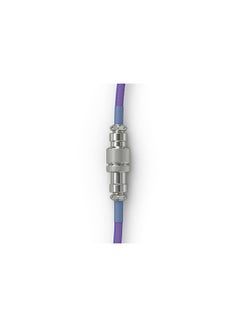 جلوريوس كابل لوحة مفاتيح ملفوف Glorious - كابل USB C ملفوف كابلات مضفرة من Artisan للوحة مفاتيح الألعاب الميكانيكية كابل ملفوف - كابل لوحة مفاتيح مخصص (Nebula)  - Image 3