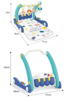 HUANGER 2-In-1 Multi-Color, Versatile Walker And A Soft, Comfortable Portable Rug With Music And Lighting  - Image 3