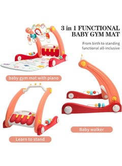 HUANGER 2-In-1 Multi-Color, Versatile Walker And A Soft, Comfortable Portable Rug With Music And Lighting  - Image 2