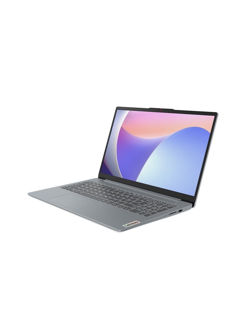 Lenovo - Lenovo IdeaPad Slim 3 15IRH8 (Upgraded Version) Laptop - 13th Intel Core i7-13620H, 16 GB DDR5-4800 MHz, 512 GB SSD, Integrated Intel UHD Graphics, 15.6" FHD (1920x1080) IPS 300nits Anti-glare, Windows11- Arctic Grey English/Arabic Grey - Image 1