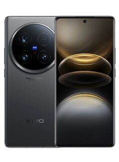 X100 Ultra - ذاكرة وصول عشوائي 16 جيجابايت + تخزين 512 جيجابايت، بطارية 5500 مللي أمبير في الساعة، شحن فلاش 80 وات، شاشة 6.78 بوصة، كاميرا رئيسية 50 ميجابكسل + زاوية عريضة 50 ميجابكسل + كاميرا بيريسكوب 200 ميجابكسل، دعم NFC، رمادي فضائي (الإصدار الصيني)