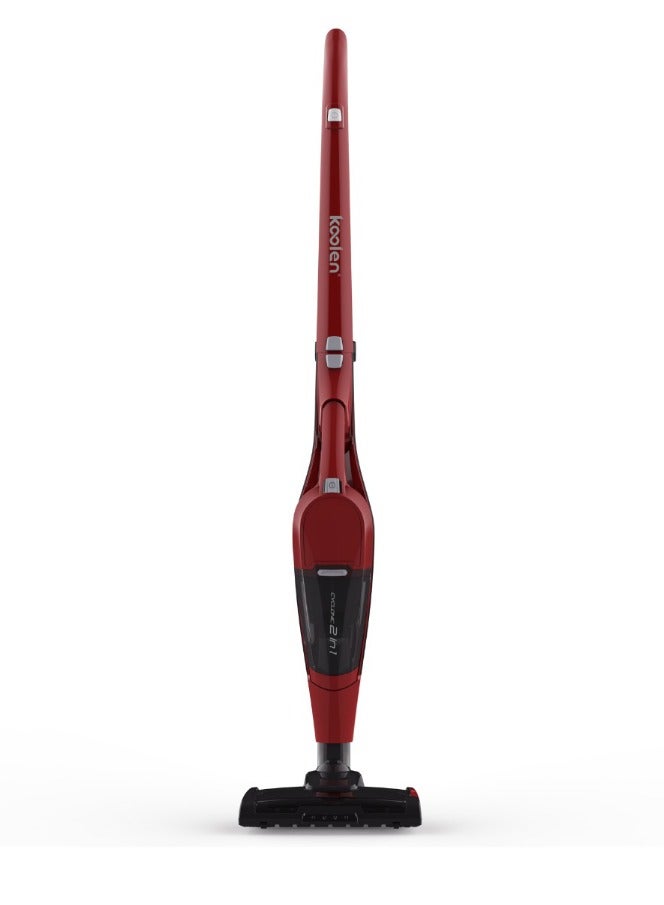 KOOLEN 2-In-1 Foldable Cordless Vacuum Cleaner With 14.8V/2000mAh Rechargeable Battery 180 W 806.106.003 Red and black  - Image 2