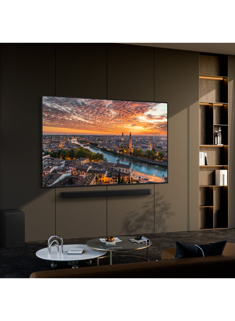 سامسونج - تلفزيون ذكي QLED 4K مقاس 55 بوصة | جهاز استقبال مدمج | 50 هرتز | معالج Neural Quantum 4K | Smart Hub | Quantum HDR+ | طراز (2024) - QA55QE1DAUXSA أسود - Image 1