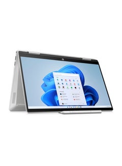 HP Pavilion x360 14-ek1010ne 2 In 1 Laptop With 14-Inch Display, Core i7-1355U Processor/16GB RAM/1TB SSD/Intel Iris XE Graphics/Windows 11 Home English/Arabic Natural Silver  - Image 1