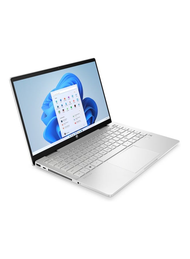 HP - Pavilion x360 14-ek1010ne 2 In 1 Laptop With 14-Inch Display, Core i7-1355U Processor/16GB RAM/1TB SSD/Intel Iris XE Graphics/Windows 11 Home English/Arabic Natural Silver - Image 1