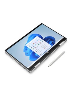 HP Pavilion x360 14-ek1010ne 2 In 1 Laptop With 14-Inch Display, Core i7-1355U Processor/16GB RAM/1TB SSD/Intel Iris XE Graphics/Windows 11 Home English/Arabic Natural Silver  - Image 2