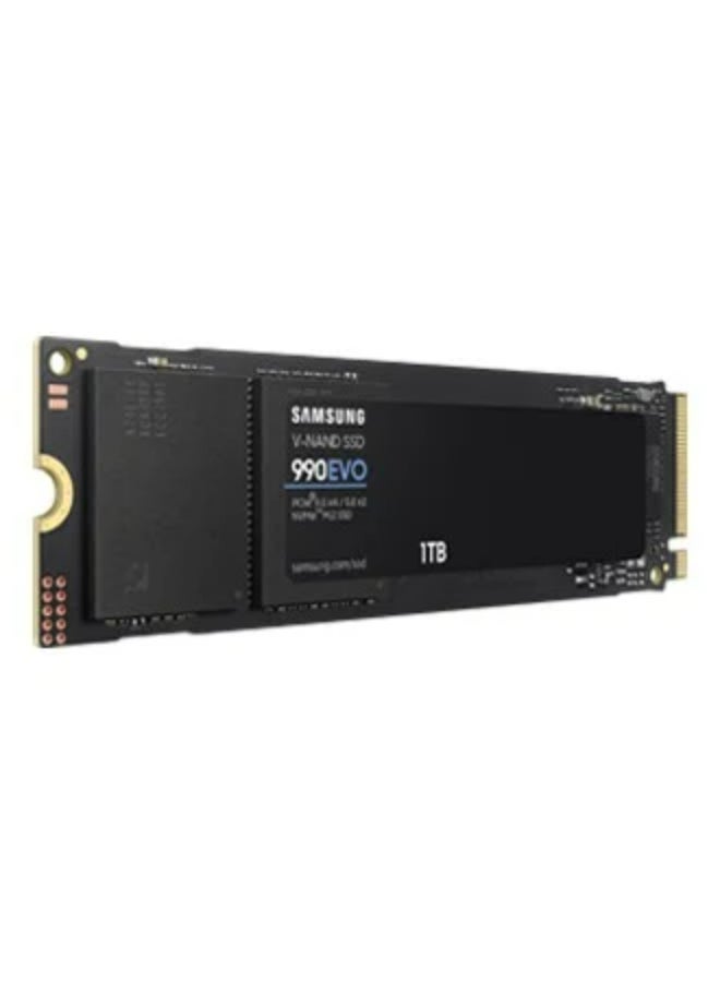 Samsung - 990 EVO NVMe M.2 SSD 1TB, PCIe 4.0 x4 / PCIe 5.0 x2, NVMe 2.0 (2280), 5000MB/s Read, 3200MB/s Write, Internal SSD for Gaming and Graphics Editing, MZ-V9E1T0BW 1 TB - Image 1