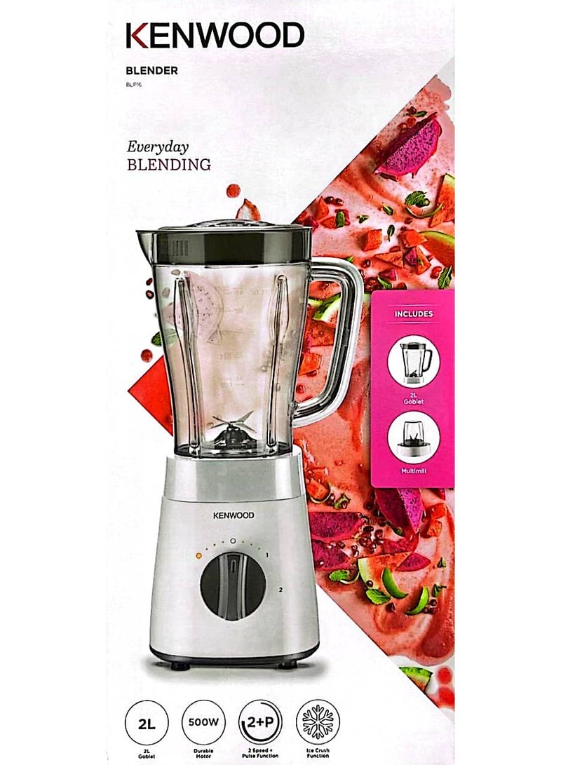 KENWOOD Smoothie Blender 2 L 500 W BLP16.150WH White  - Image 1