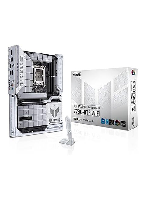 TUF Gaming Z790-BTF WIFI LGA 1700 ATX Intel Motherboard, Intel Z790 Chipset, 4x DDR5 DIMM Slots, 192GB Max Memory, 4x M.2 Slots, Intel Wi-Fi 7 & Bluetooth v5.4, White/Black | 90MB1GU0-M0EAY0