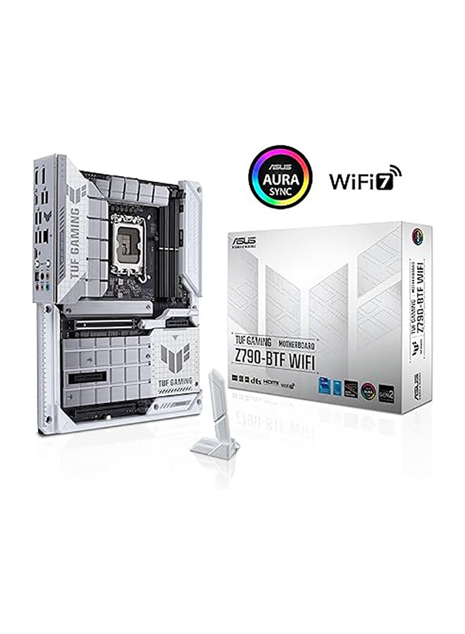 ASUS - TUF Gaming Z790-BTF WIFI LGA 1700 ATX Intel Motherboard, Intel Z790 Chipset, 4x DDR5 DIMM Slots, 192GB Max Memory, 4x M.2 Slots, Intel Wi-Fi 7 & Bluetooth v5.4, White/Black | 90MB1GU0-M0EAY0 - Image 1