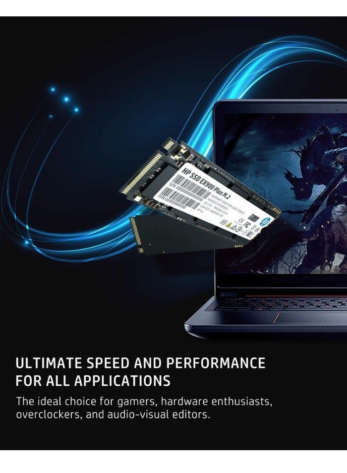HP EX900 Plus NVMe M.2 SSD, Internal Solid State Hard Drive Up For Desktop Laptop PC | 512 GB - Image 4