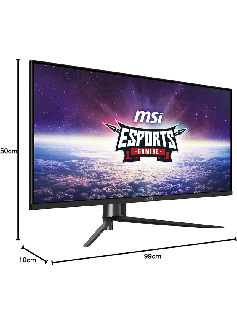 MAG401QR Gaming Monitor, 40" UWQHD IPS Display, 155Hz Refresh Rate, 1ms (MPRT) Response Time, AdaptiveSync Technology, 1.07B Display Colors, VESA DisplayHDR 400 Support, MAG401QR Black