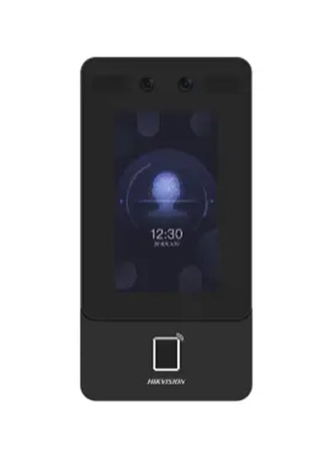 Ds-K1T342MFWX-E1 POE Face Access Terminal With Face, 4.3" LCD Touch screenFinger & Card Access With Wi-Fi, Supports ISAPI, ISUP5.0, Max.1500 Faces Capacity, IP65, Black | DS-K1T342MFWX-E1