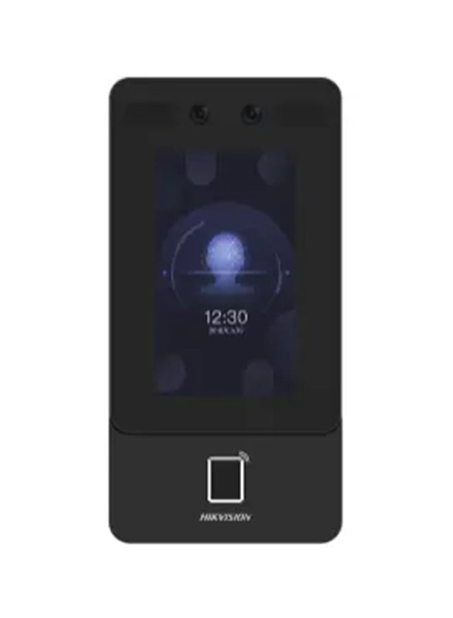 HIKVISION - Ds-K1T342MFWX-E1 POE Face Access Terminal With Face, 4.3" LCD Touch screenFinger & Card Access With Wi-Fi, Supports ISAPI, ISUP5.0, Max.1500 Faces Capacity, IP65, Black | DS-K1T342MFWX-E1 - Image 1