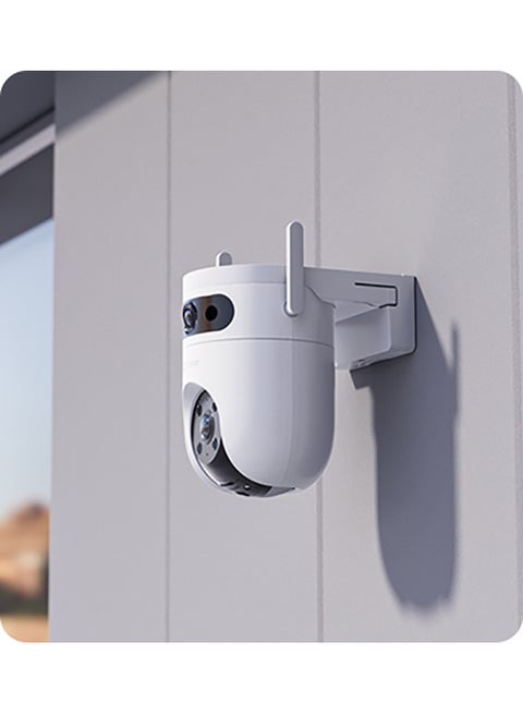 H9c Dual 2K Dual-Lens Pan & Tilt Wi-Fi Camera, 2K & 2K Dual Lenses, One-Tap Control For Linked View Change, AI-Powered Human / Vehicle Shape Detection, 8x Zoom, Color Night Vision, Two-Way Talk, H.265, Supports microSD Card (Up to 512 GB) | CS-H9c-R100-8H33WKFL