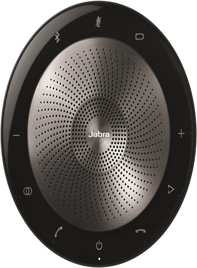 Jabra 7710-309 Speak 710 Speaker Phone - Microsoft Certified Portable Conference Speaker with Bluetooth Adapter and USB - Connect with Laptops, Smartphones and Tablets , Wireless Black