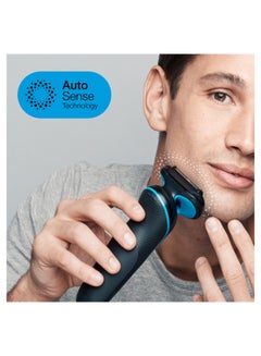 BRAUN Series 5 Electric Shaver 51-B1000s, Wet And Dry, Rechargeable Blue/Mint  - Image 3