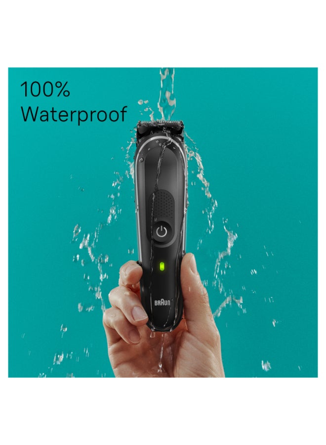 BRAUN - 9-In-1 Curated Kit For Head-To-Toe Styling, Beard, Hair, Ears And Nose With 100-Min Runtime Grey - Image 1
