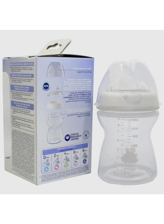 Chicco Natural Feeling Bottle Medium Flow 250ml  (2+ Months) - Image 1