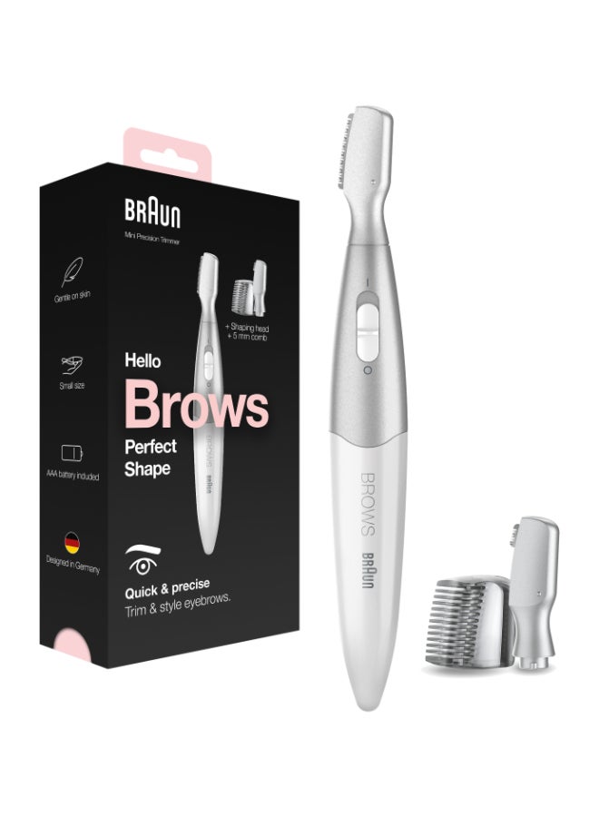 براون Silk Finish Precision Hair Remover - Quick And High Precision Head White / Silver  - Image 1