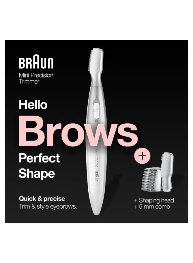 براون Silk Finish Precision Hair Remover - Quick And High Precision Head White / Silver  - Image 3