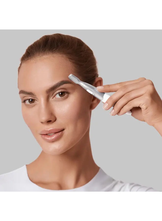 براون Silk Finish Precision Hair Remover - Quick And High Precision Head White / Silver  - Image 4