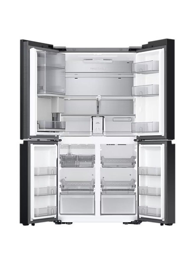 Samsung - Bespoke T Style French Door Refrigerator With Customizable Design And AI Energy Mode 548L RF65DB975E22AE Black - Image 1