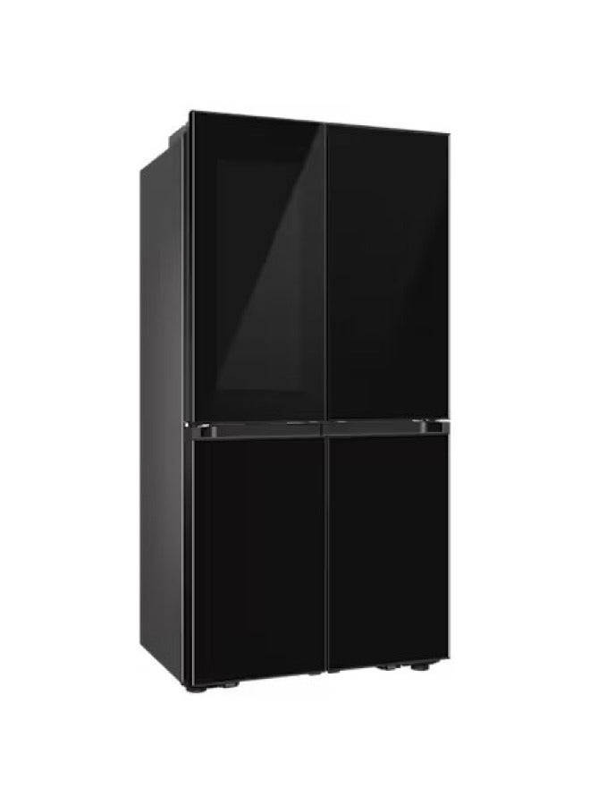 Samsung - Bespoke T Style French Door Refrigerator With Customizable Design And AI Energy Mode 548L RF65DB975E22AE Black - Image 1
