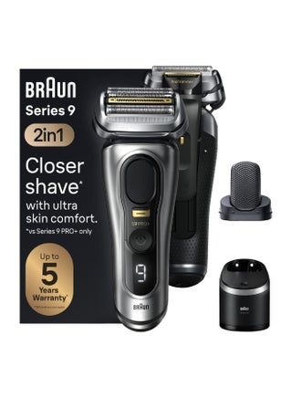 Series 9 Pro+ 9597cc Wet & Dry shaver with 6-in-1 SmartCare Center and ProComfort Head, Silver Silver - pnsku/N70080834V/45/_/1736840121/8a67677d-58ec-4fd4-b4f4-e0ad662a5f50