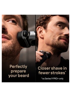 BRAUN Series 9 PRO+ Electric Shaver, ProComfort Head, 6in1 Smart Care Center, 9597cc Silver  - Image 5