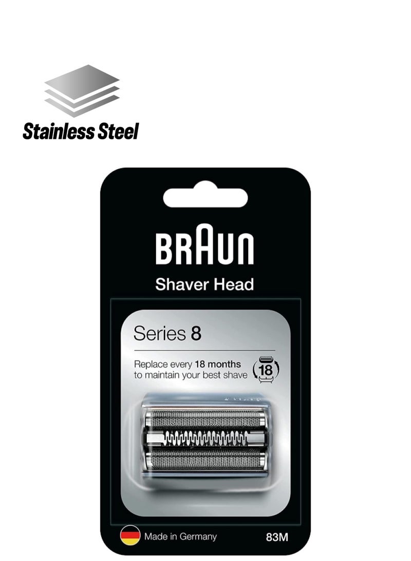 BRAUN Series 8 Cassette Electric Shaver Head Replacement Metal  - Image 1