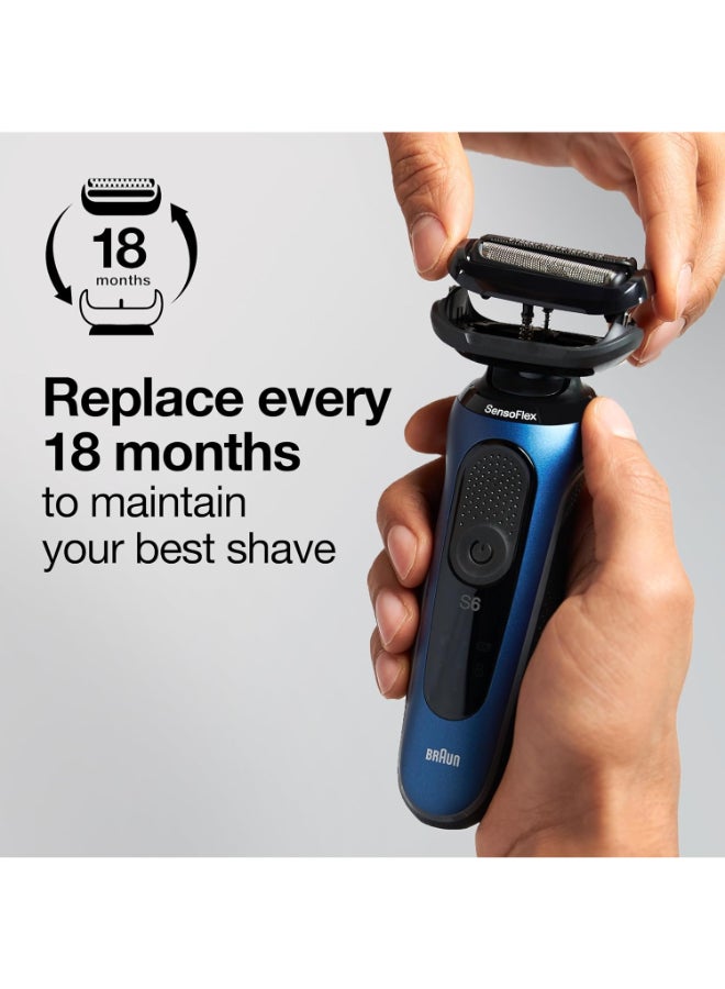 BRAUN Series 5, Cassette Electric Shaver Head Replacement, Series 5 And 6 Shaver Metal / Black  - Image 2