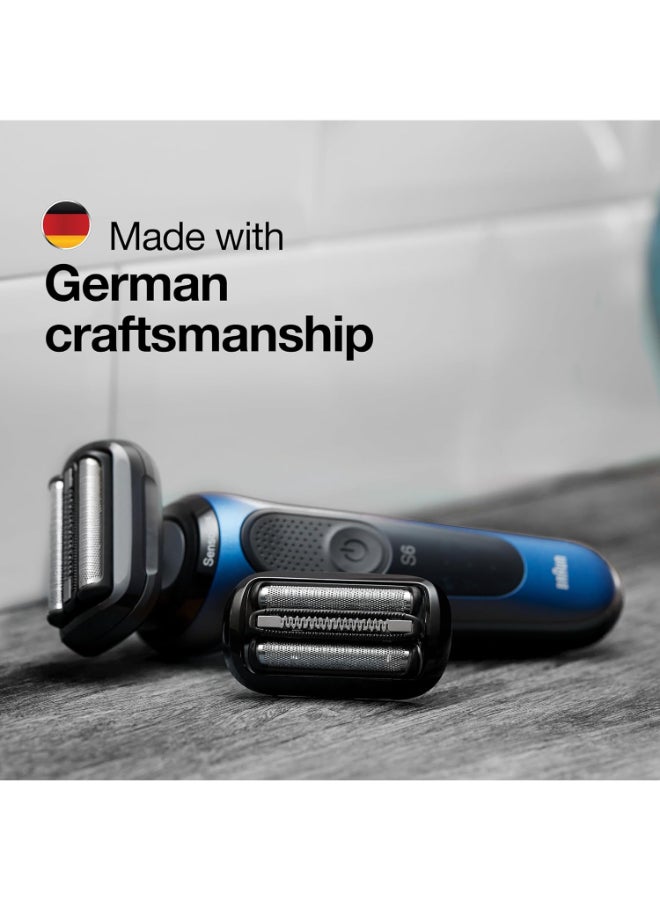BRAUN Series 5, Cassette Electric Shaver Head Replacement, Series 5 And 6 Shaver Metal / Black  - Image 4