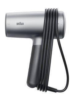 BRAUN Hair Dryer Hd4.3 Ultimate Performance, Styling, Shine And Care, Htdc Motor, 2200 Watts, Electronic Touch Control Electro Grey  - Image 3