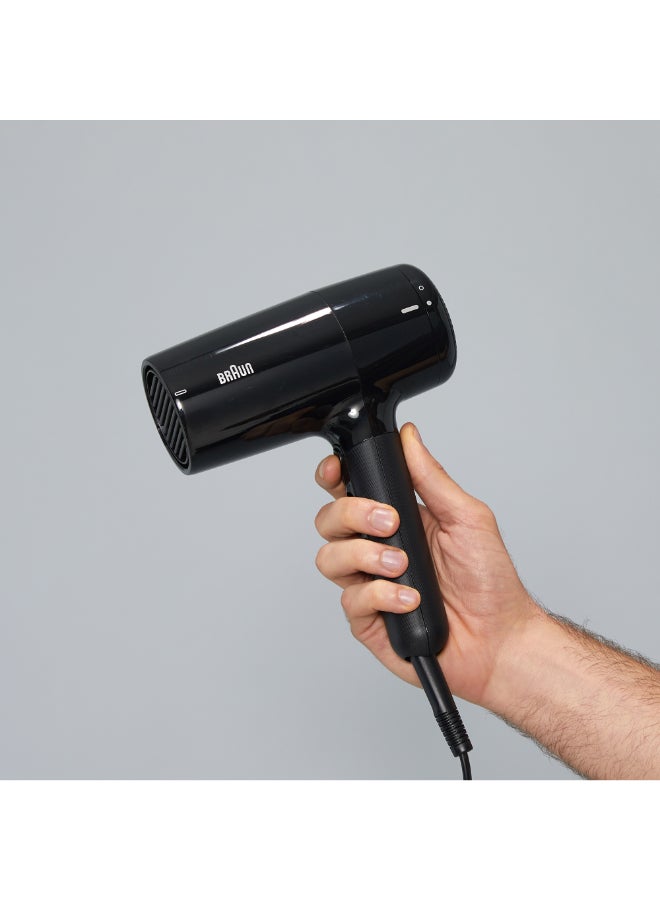 BRAUN - Hair Dryer Hd2.2 Light Weight, Fast Performance And Shine, 2200 Watts, 3 Heat Mode Plus Cool Shot Ion Black - Image 1