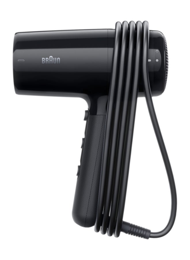 BRAUN Hair Dryer Hd2.2 Light Weight, Fast Performance And Shine, 2200 Watts, 3 Heat Mode Plus Cool Shot Ion Black  - Image 4