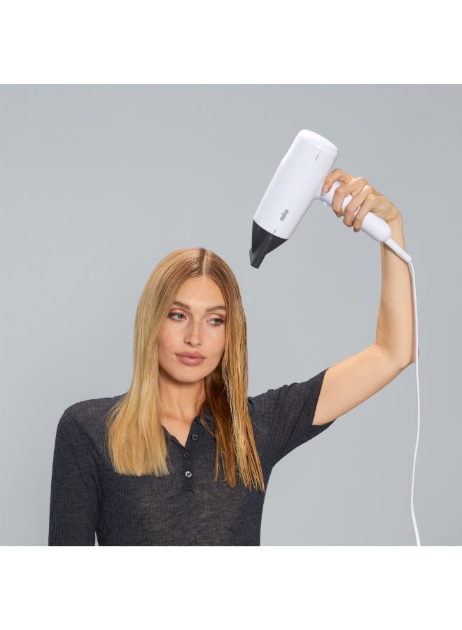 Hair Dryer With 2100W Power 3 Heat Modes Fast Drying Drying Nozzle Filter Clean Indicator Lightweight Design 195Cm Cord - Brhd210Sde Conc White