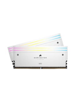 CORSAIR Dominator Titanium 96GB (2 x 48 GB) DDR5 RGB Desktop Memory Kit, 6600MT/s Memory Speed, CL32 CAS Latency, 1.40V Tested Voltage, 288 Pin, XMP 3.0, White | CMP96GX5M2B6600C32W  - Image 1