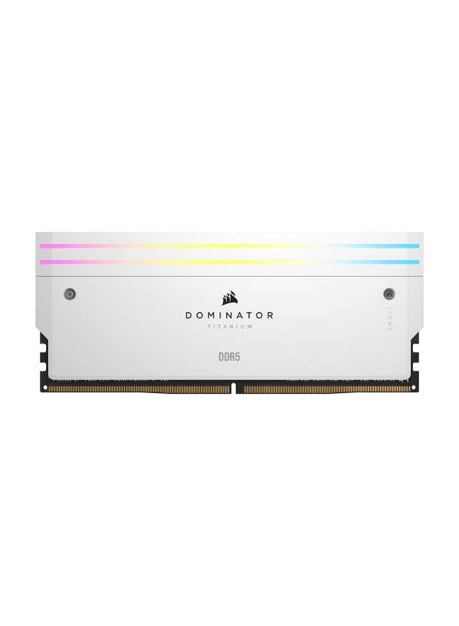 CORSAIR Dominator Titanium 96GB (2 x 48 GB) DDR5 RGB Desktop Memory Kit, 6600MT/s Memory Speed, CL32 CAS Latency, 1.40V Tested Voltage, 288 Pin, XMP 3.0, White | CMP96GX5M2B6600C32W  - Image 2