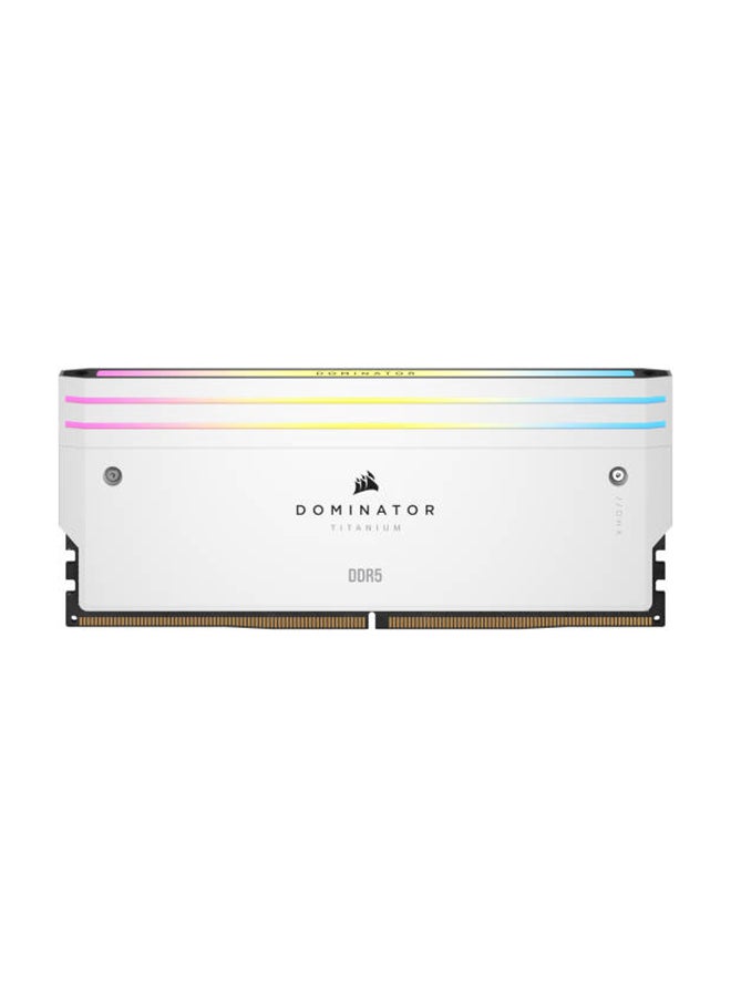 CORSAIR Dominator Titanium 96GB (2 x 48 GB) DDR5 RGB Desktop Memory Kit, 6600MT/s Memory Speed, CL32 CAS Latency, 1.40V Tested Voltage, 288 Pin, XMP 3.0, White | CMP96GX5M2B6600C32W  - Image 3