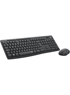 Logitech MK295 Silent Wireless Mouse & Keyboard Combo with SilentTouch Technology, Full Numpad, Advanced Optical Tracking, Lag-Free Wireless, 90% Less Noise, EN Keyboard - Graphite  - Image 1