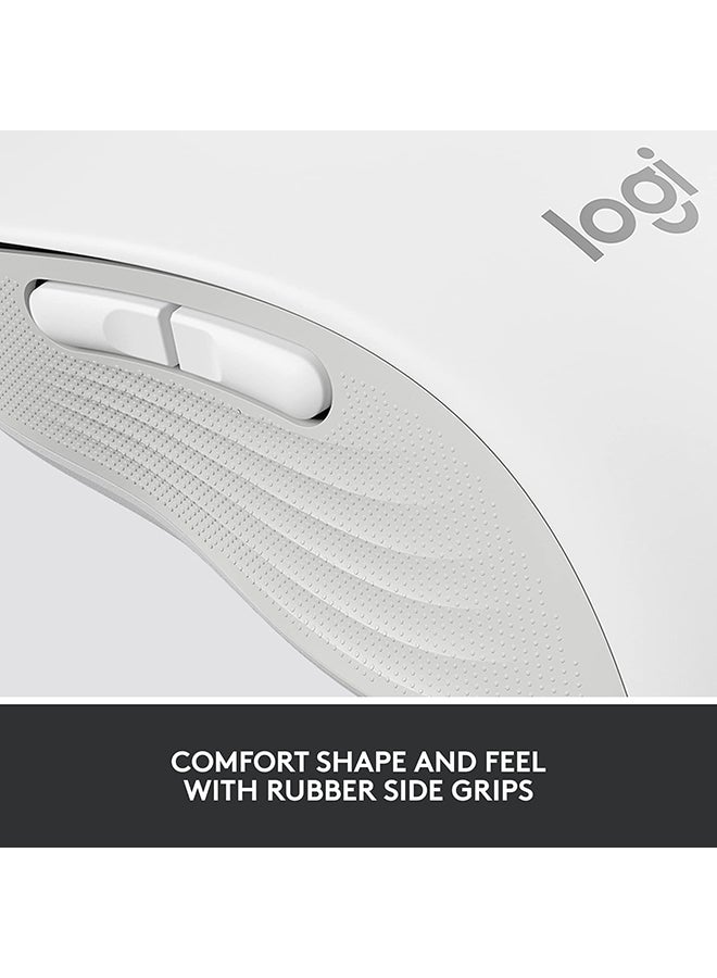 Logitech - Logitech Signature M650 Wireless Mouse - For Small to Medium Sized Hands, 2-Year Battery, Silent Clicks, Customizable Side Buttons, Bluetooth, PC/Mac/Multi-Device/Chromebook White - Image 1