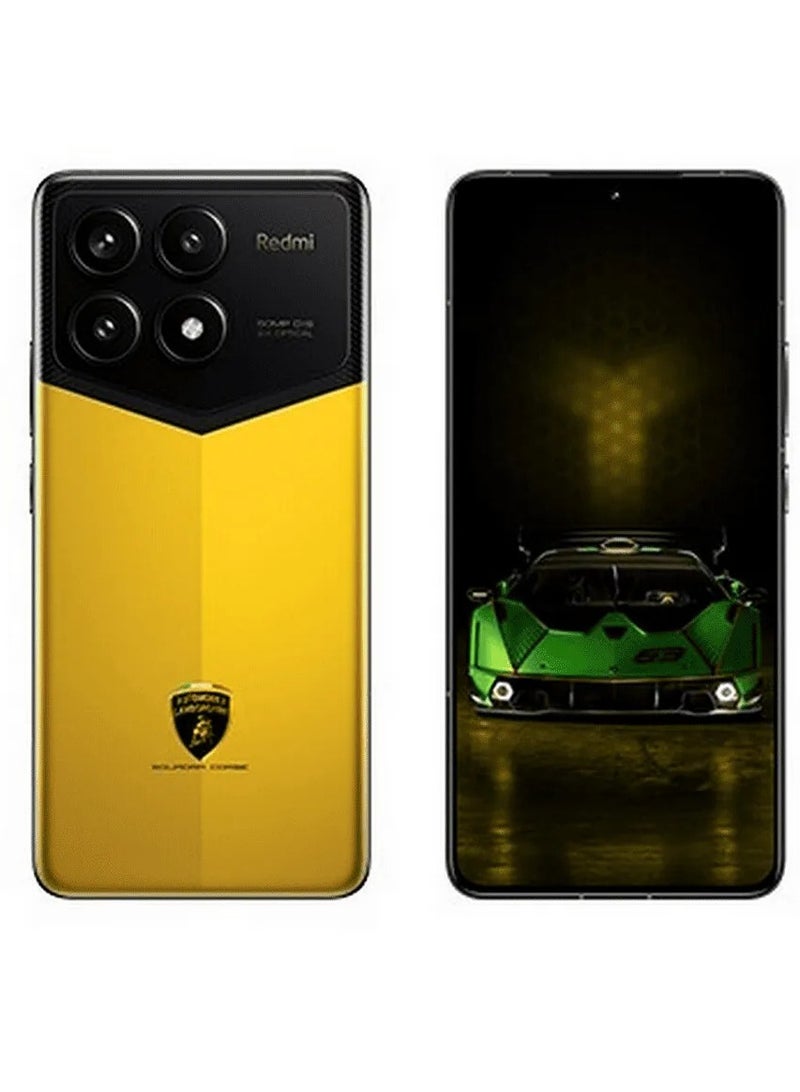 Xiaomi - Automobili Lamborghini Edition Redmi K70 Pro Smartphone - Yellow, 24GB RAM + 1TB Storage, Third-Generation Snapdragon 8 Processor, 6.67" 2K Display, 120W Fast Charging, 5000mAh Battery, 50MP + 50MP + 12MP Rear Camera, 16MP Front Camera, NFC, Infrared Remote Control, Optical Under-Screen Fingerprint, 5G Dual SIM (Chinese Version) - Image 1